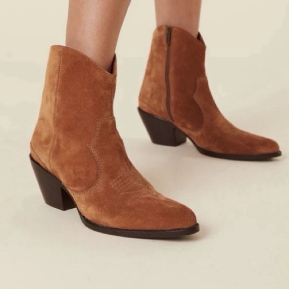 Spell Shoes - Spell Safari Suede Ankle Boots in Chocolate EU 39
